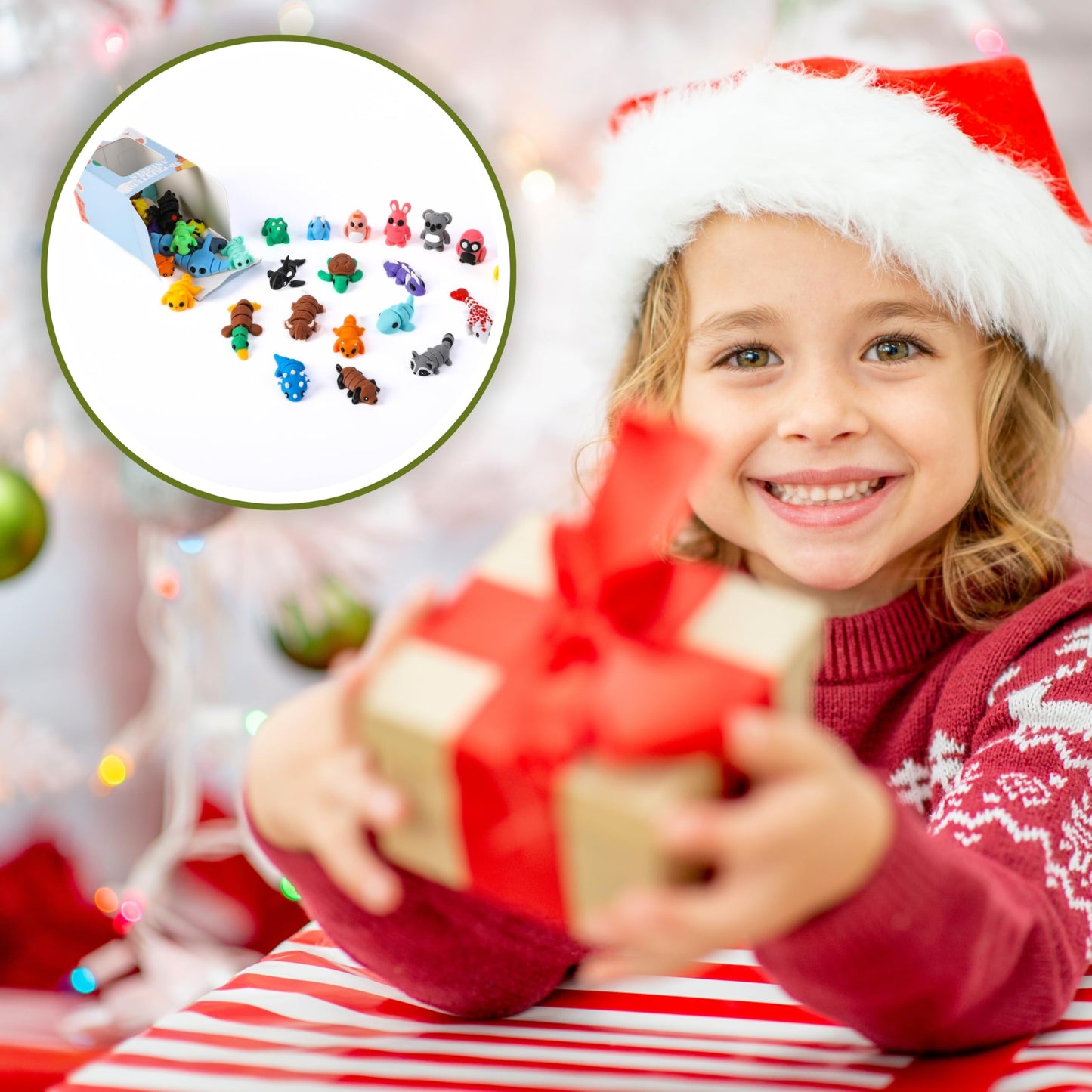 MONJITA 35pcs Mini 3D Printed Animal Figurines, Articulated Fidget Toys, Cute Desk Decor, Party Favors & Gifts for Kids