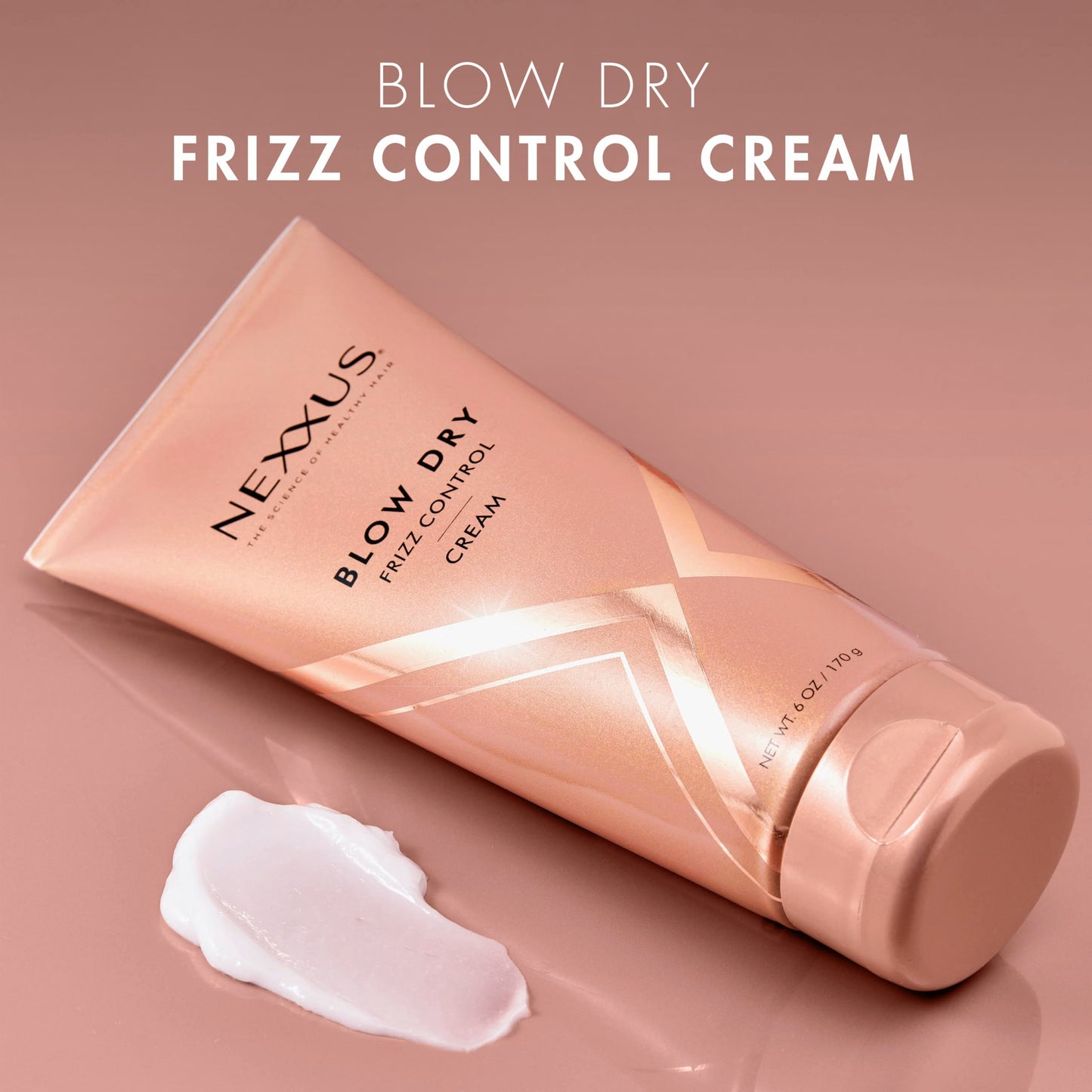 Nexxus Blow Dry Cream Frizz Control for Weightless Style & Volume, with StyleProtect Technology 6 oz
