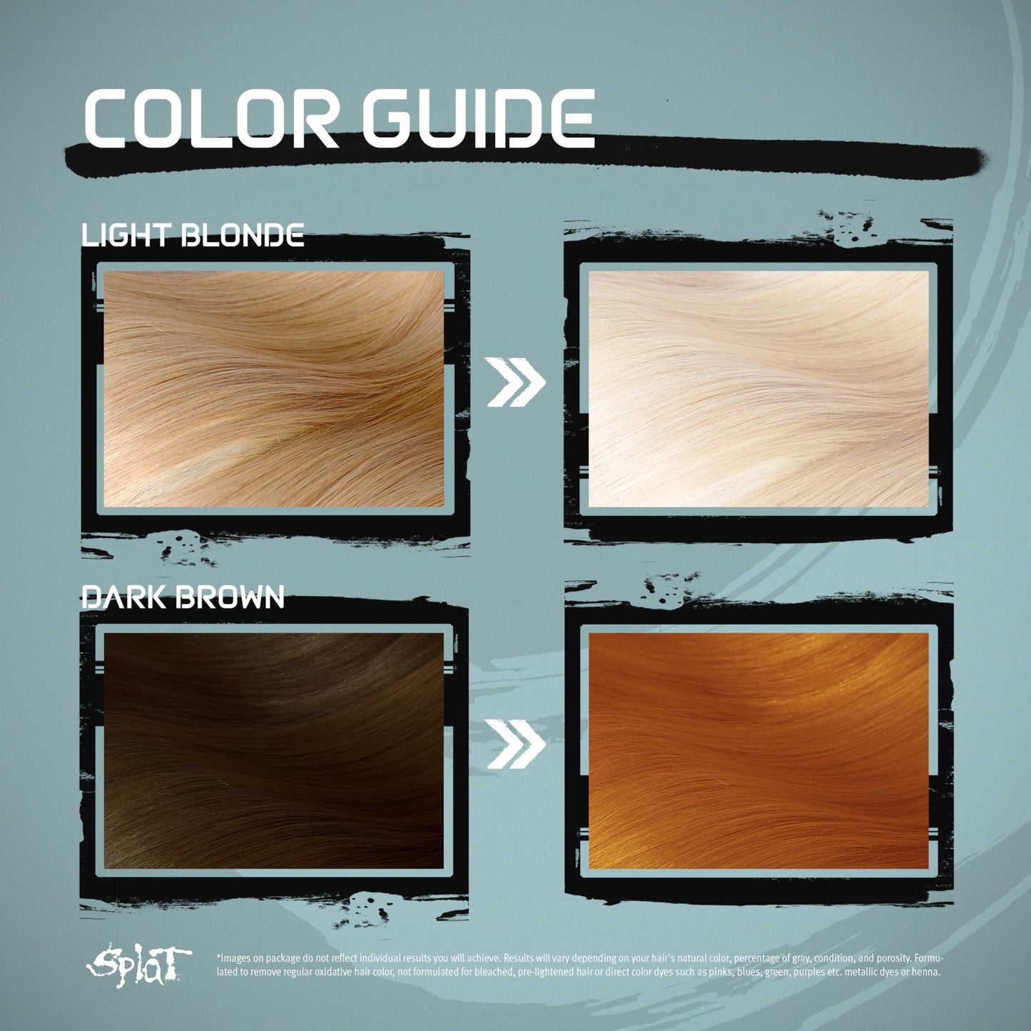 Splat Brilliant Bleach Kit – 1 Application Hair Lightening Set with Oxide, Bleach, Purple Toning Shampoo & Conditioner, Lifts up to 8 Levels, Vegan