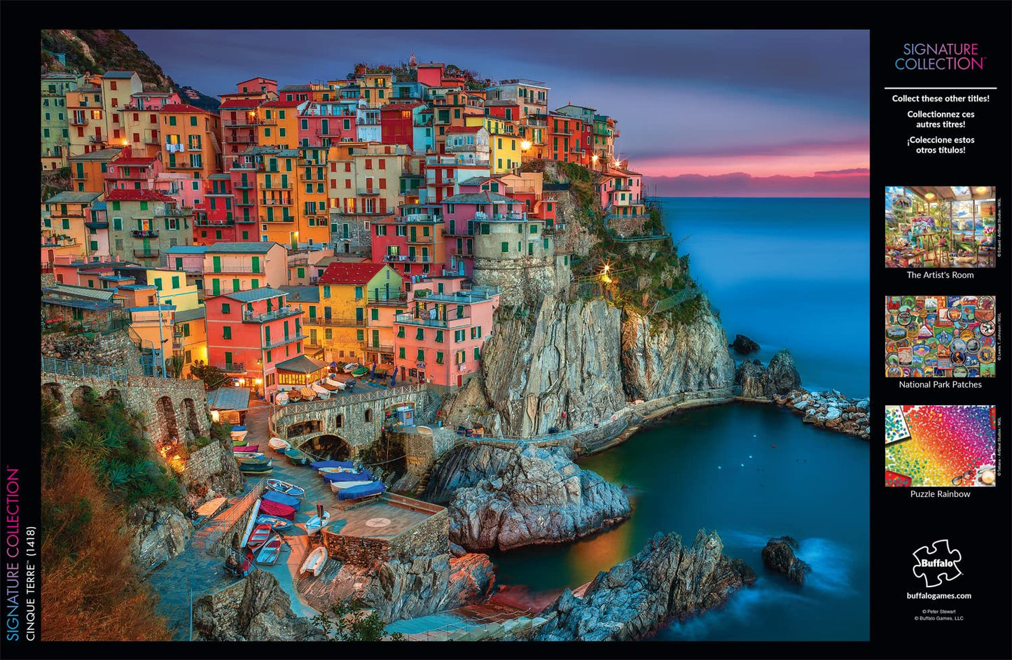 Buffalo Games Peter Stewart Cinque Terre 1000 Piece Jigsaw Puzzle for Adults – Challenging Puzzle for Game Nights, 26.75" x 19.75"