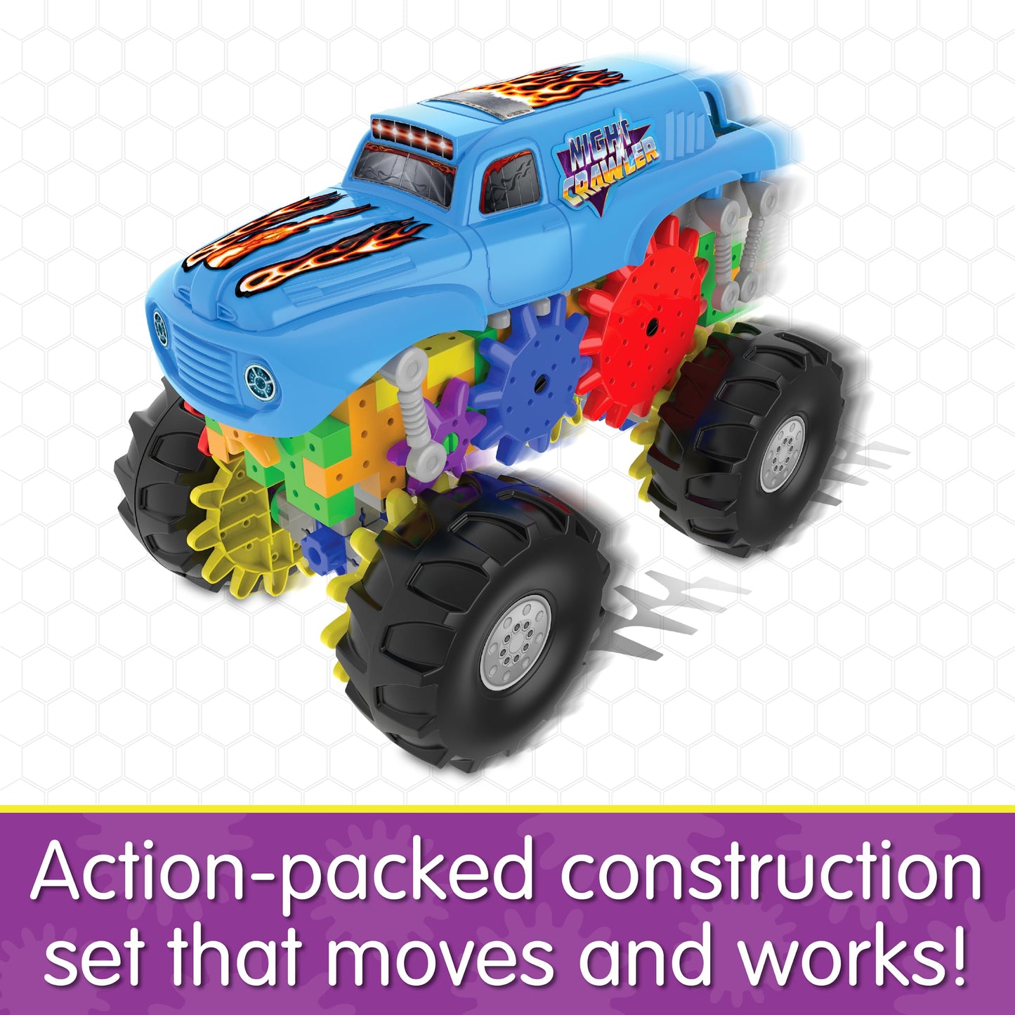 The Learning Journey – Techno Gears – Night Crawler – 60+ Pieces – Kid Toys & Gifts for Boys & Girls Ages 6 Years and Up – Award Winning Toy - STEM