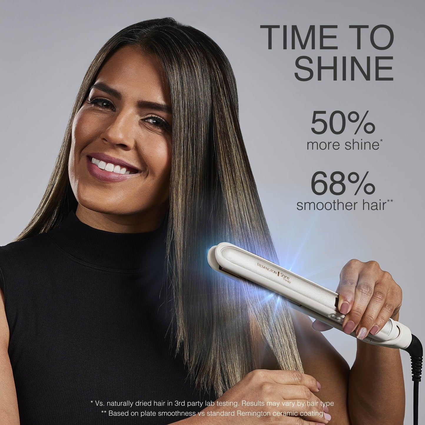 Remington Shine Therapy 1" Hair Straightener with Argan Oil & Keratin | Ceramic Flat Iron for Smooth, Shiny, Frizz-Free Hair, Professional Styling Tool