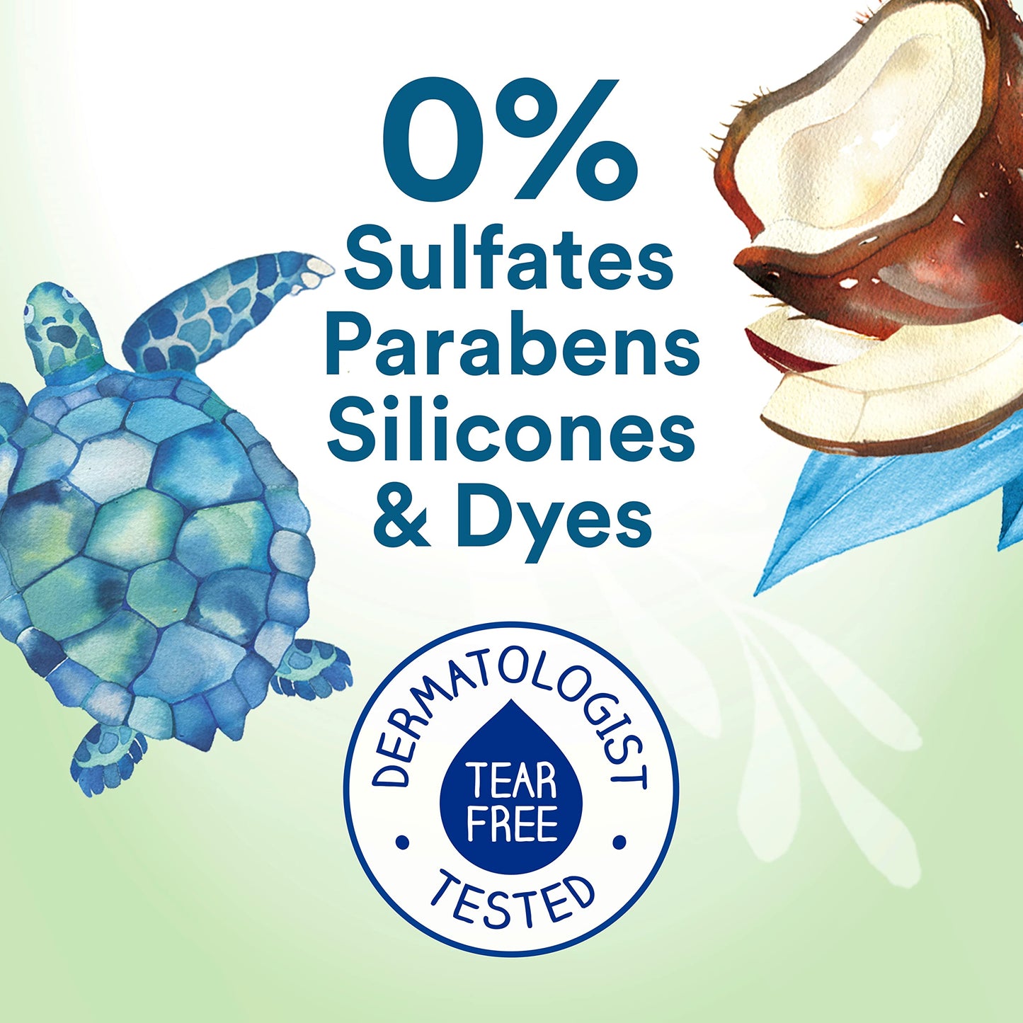 Suave Kids Naturals 3-in-1 Shampoo, Conditioner & Body Wash with Coconut Oil – Tear-Free, Dermatologist-Tested, 16.5 oz