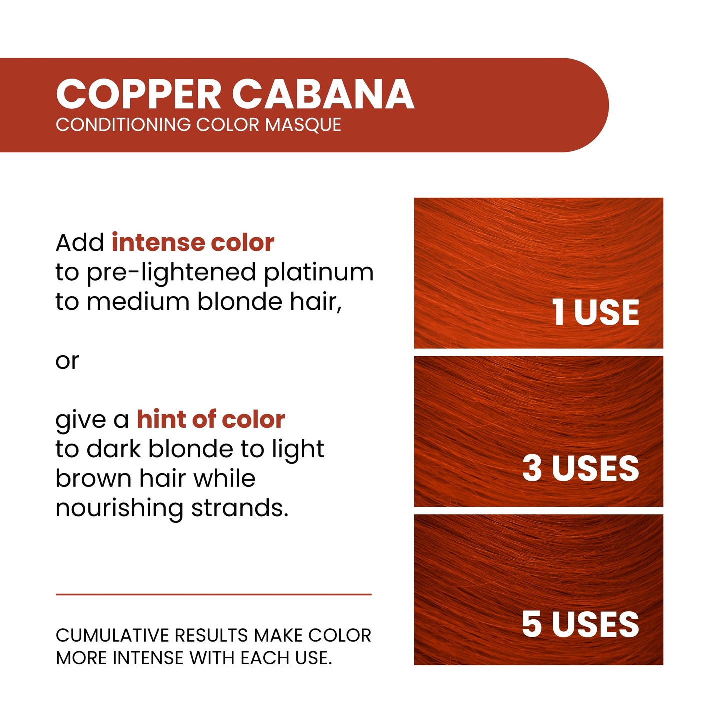 ALOXXI InstaBoost Conditioning Color Mask in Copper Cabana, Deposits Copper Color and Deeply Conditions Hair, 6.8 Fl Oz