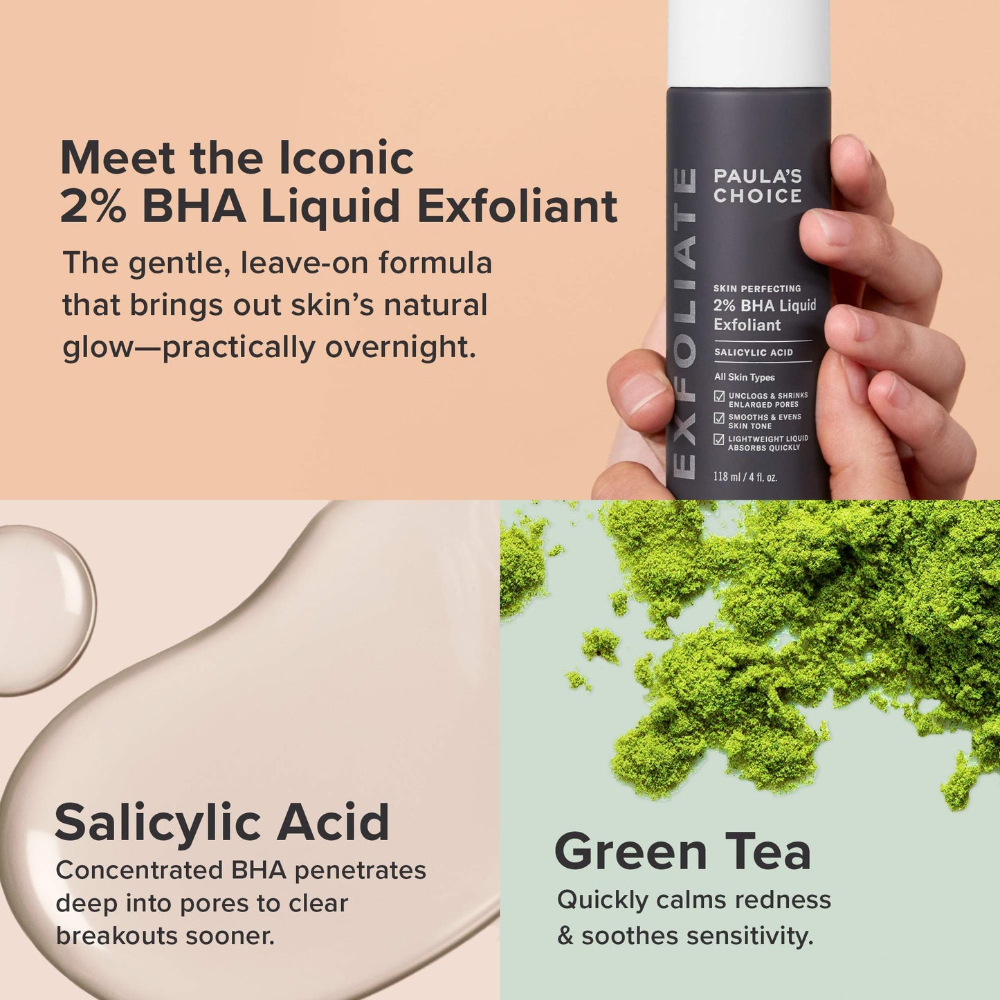 Paula's Choice 8% AHA Gel & 2% BHA Liquid Duo – Exfoliant for Blackheads, Pores, Wrinkles & Fine Lines with Glycolic & Salicylic Acid