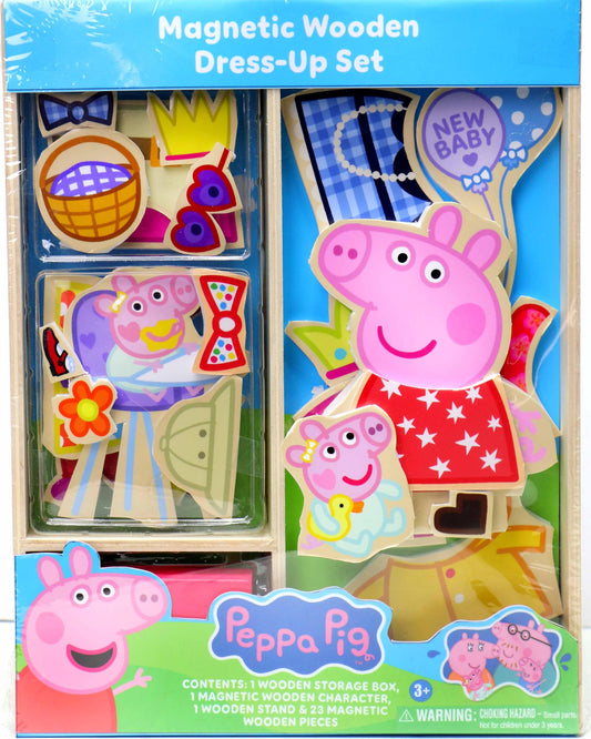 Tara Toy Peppa Pig Magnetic Wooden Dress Up Set