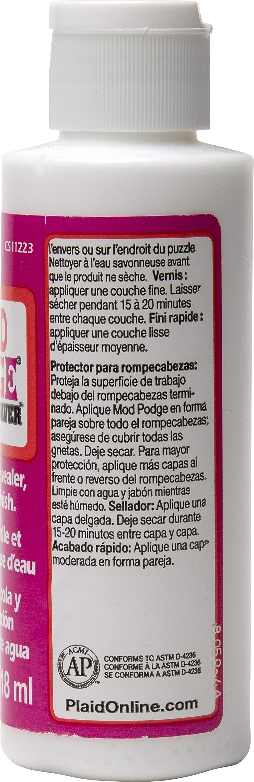 Mod Podge Puzzle Saver (4-Ounce), CS11223, 4 oz, 4 Fl Oz , White