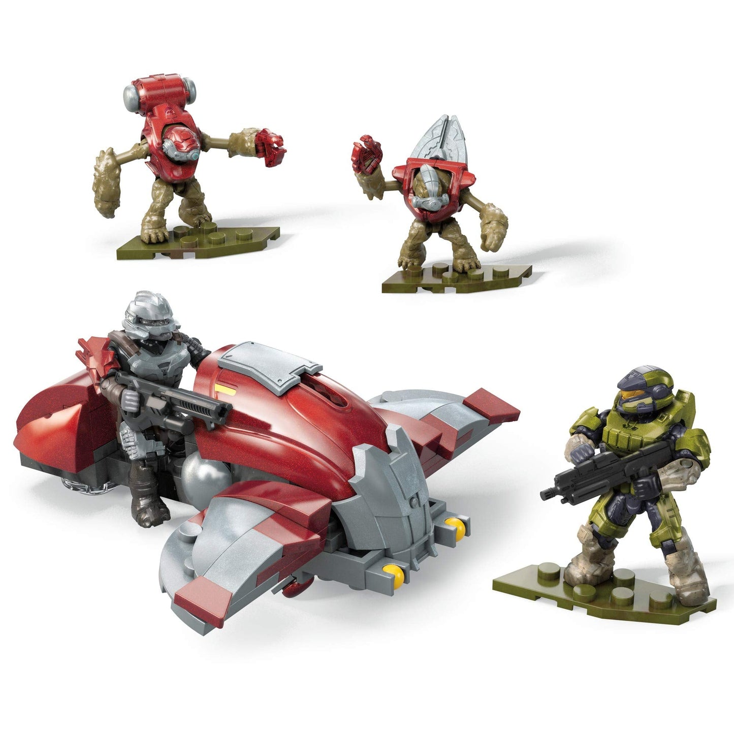 Mega Construx Halo Hijacked Ghost Vehicle Halo Infinite Construction Set, Building Toys for Kids