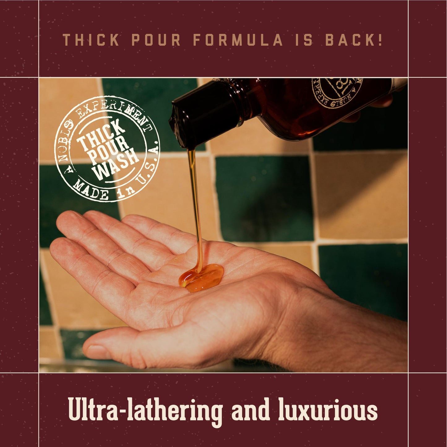 18.21 Man Made Original Sweet Tobacco 3-in-1 Body Wash, Shampoo & Conditioner for Men | Strengthens & Moisturizes Hair & Skin | 3.4 oz