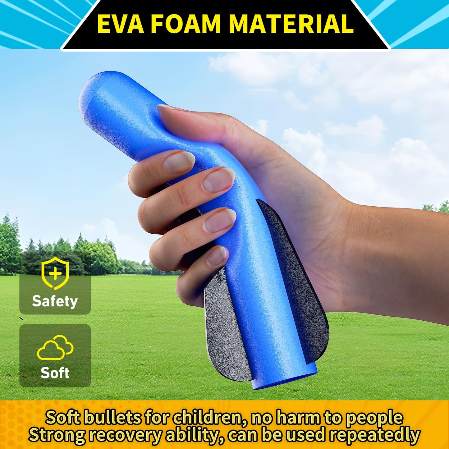 Otoseth Kids Rocket Launcher Toy – Launch Foam Rockets Up to 100 Ft, 8 Multi-Color Rockets, Adjustable Stand, Outdoor Birthday Gift 3+