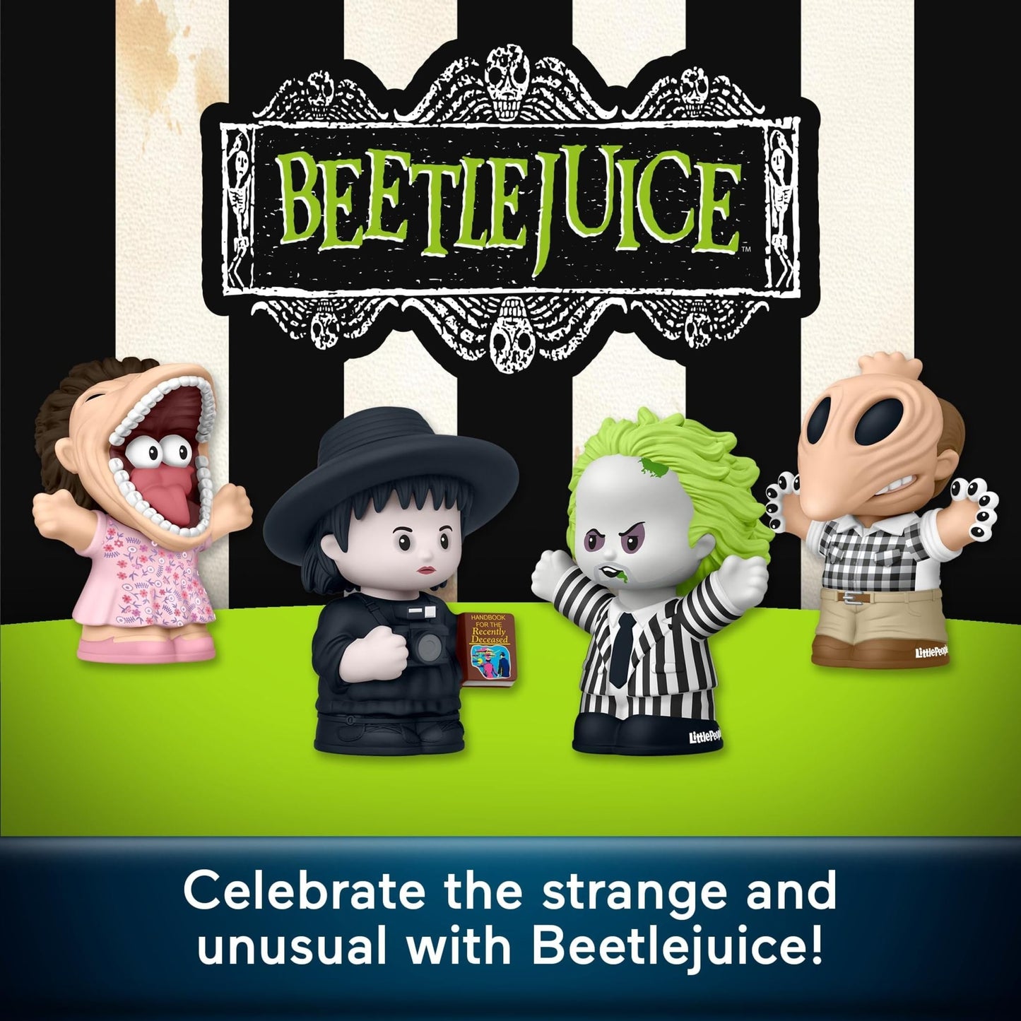 Little People COLLECTOR Beetlejuice Special Edition Set for Movie Fans, 4 Character Figures in a Display Package (Amazon Exclusive)