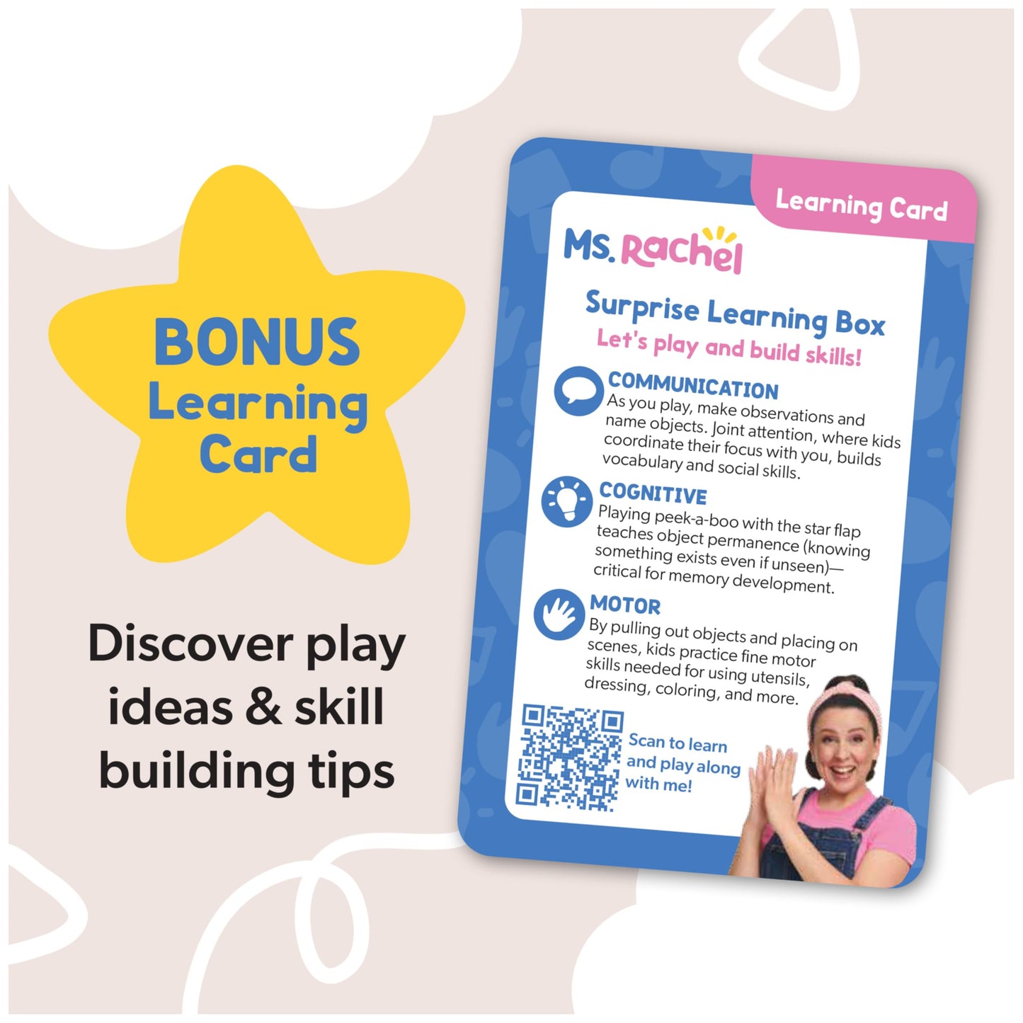 Ms. Rachel Surprise Learning Box – Educational Sensory Toys, Stuffed Animals & Activities for Babies & Toddlers Ages 0-2+