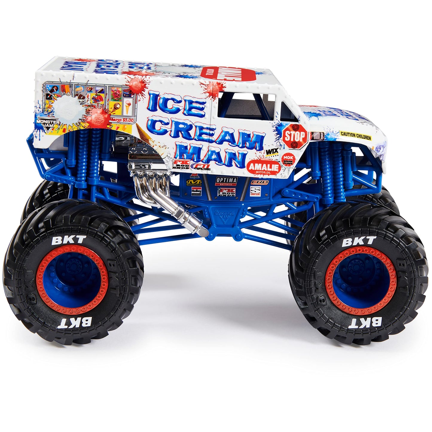 Monster Jam, Official Ice Cream Man Monster Truck, Die-Cast Vehicle, 1:24 Scale