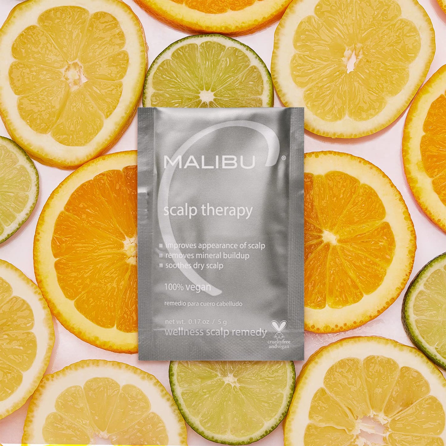 Malibu C Scalp Therapy Wellness Remedy Packet – Soothes & Moisturizes Dry Scalp, Restores Balance & Manageability with Vitamin C & Zinc Gluconate