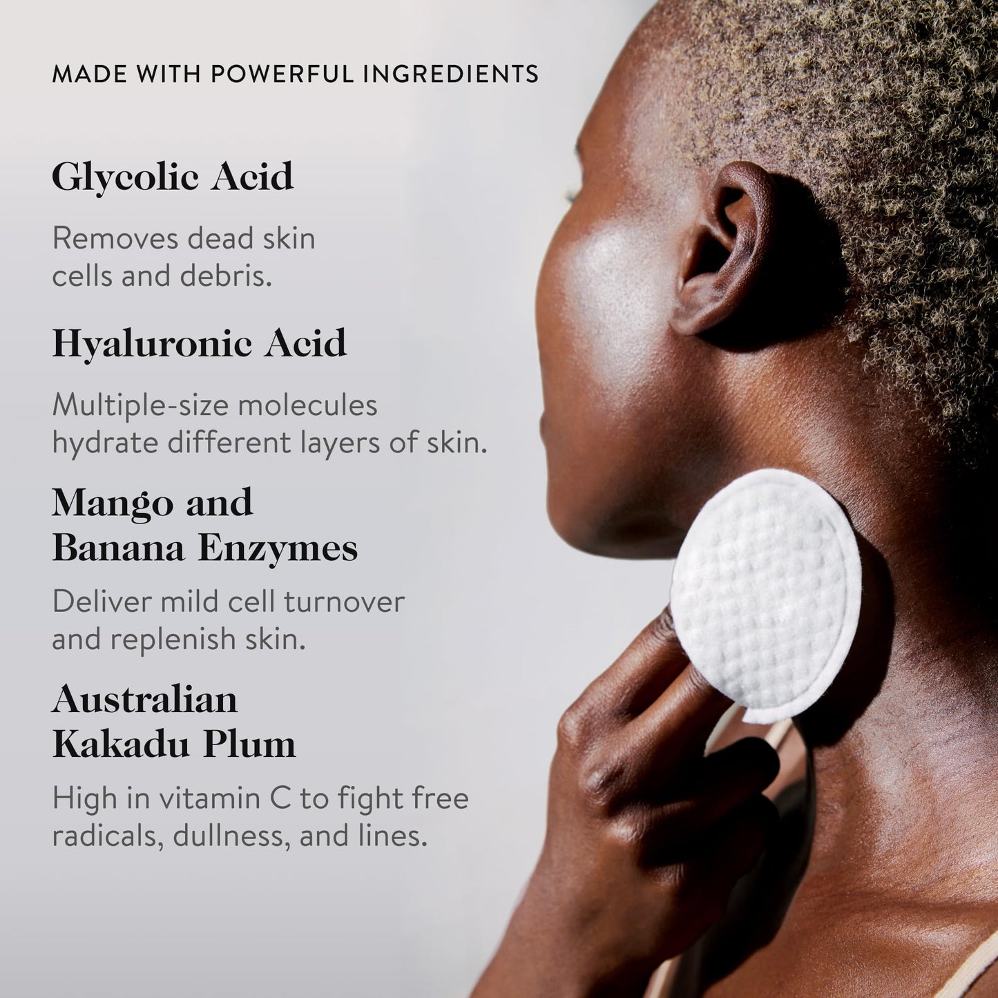goop Beauty 15% Glycolic Acid Exfoliating Pads – Professional Peel-Inspired, Refines & Smooths Skin, Paraben & Silicone Free, 4 Pack