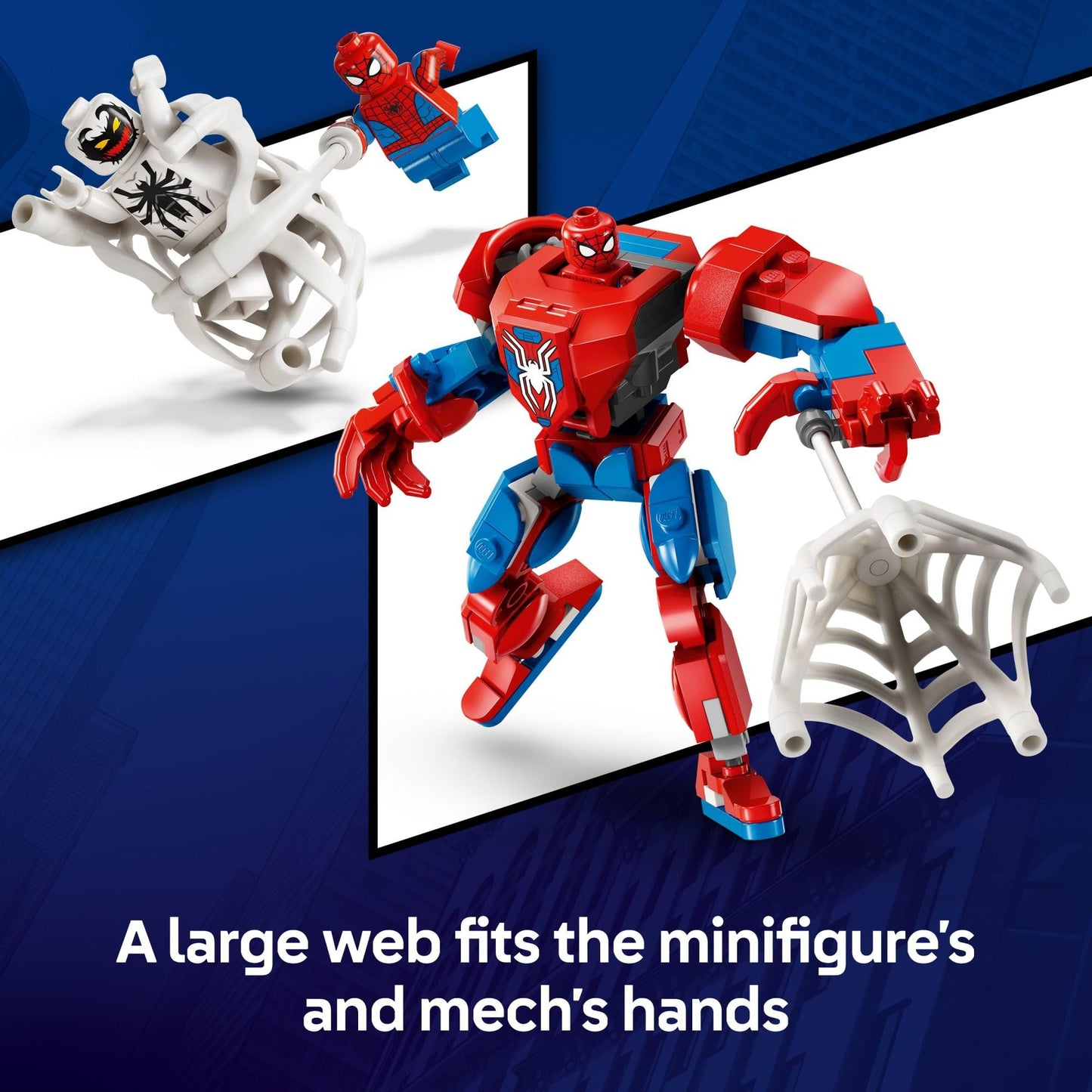 LEGO Marvel Spider-Man Mech vs Anti-Venom Set, Buildable Action Figure Toy for Kids 6+, Superhero Birthday Gift - 76308