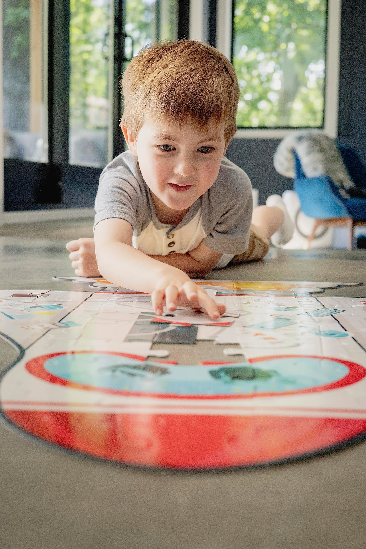 Chuckle & Roar Educational 50 PC Floor Puzzle Spaceship Edition