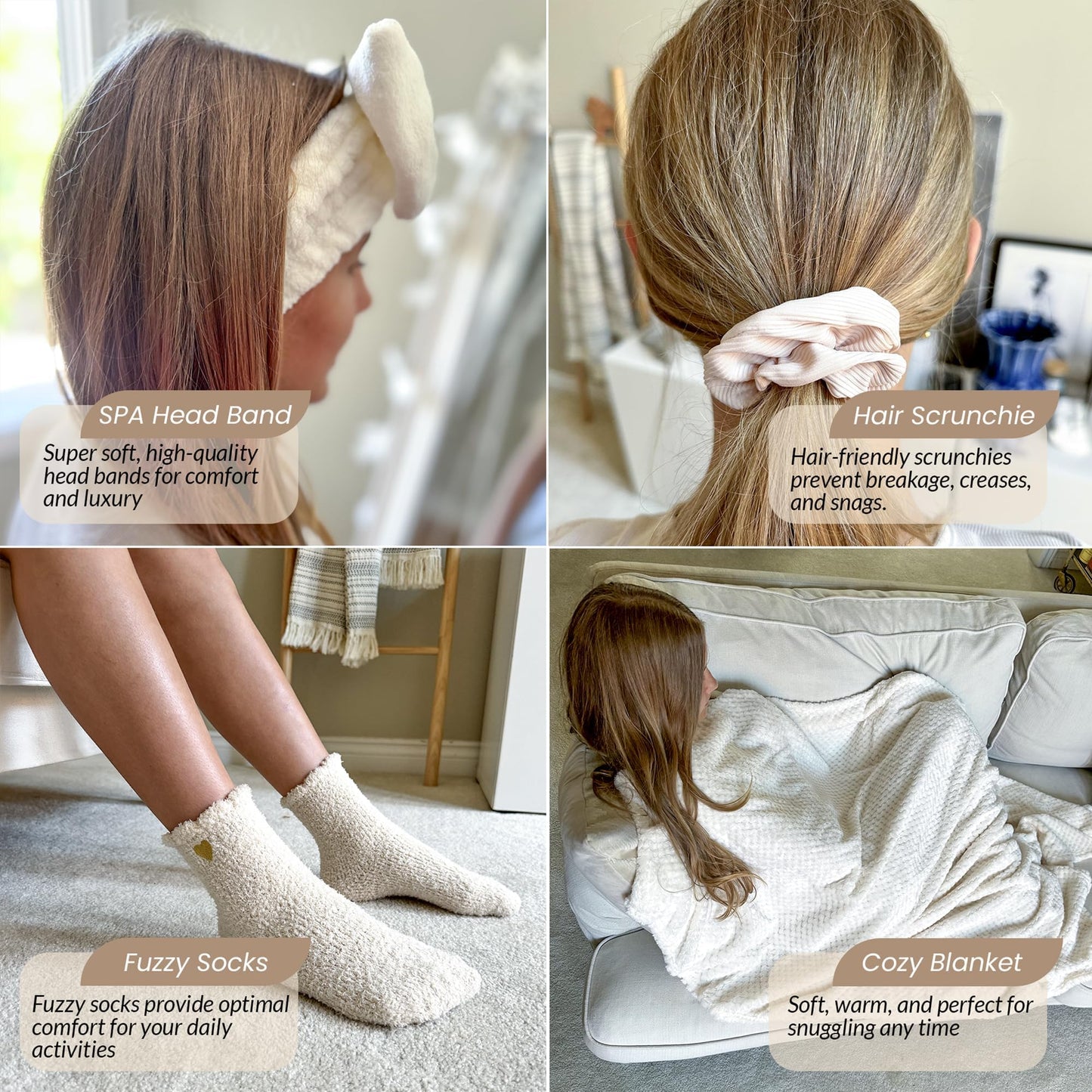 Self Care Gift Basket for Women – 11-Piece Spa Set with Bath Salts, Oatmeal Soap, Blanket & Inspirational Gifts for Mom, Wife, Girlfriend