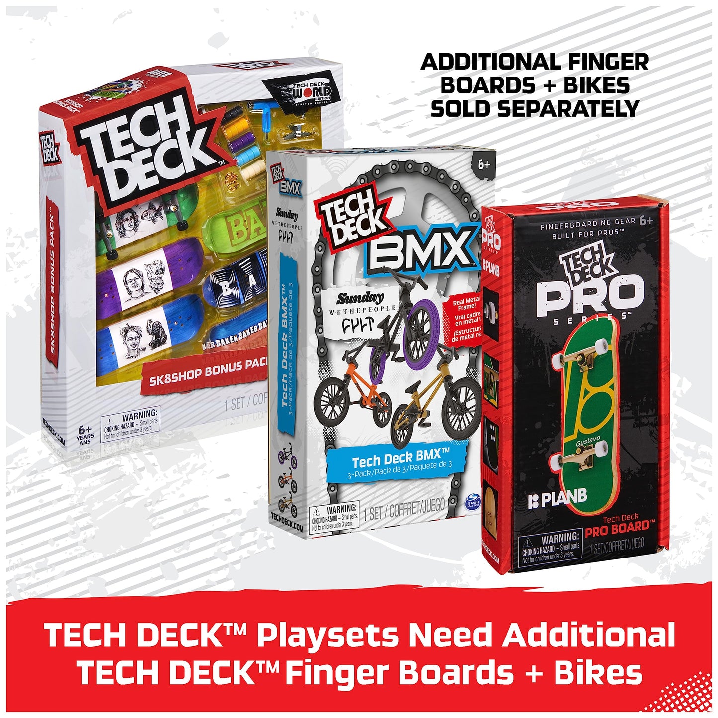 Tech Deck, Nyjah Skatepark X-Connect Park Creator, Massive Customizable Skatepark Ramp Set with Exclusive Fingerboard, Kids Toy for Ages 6 and up