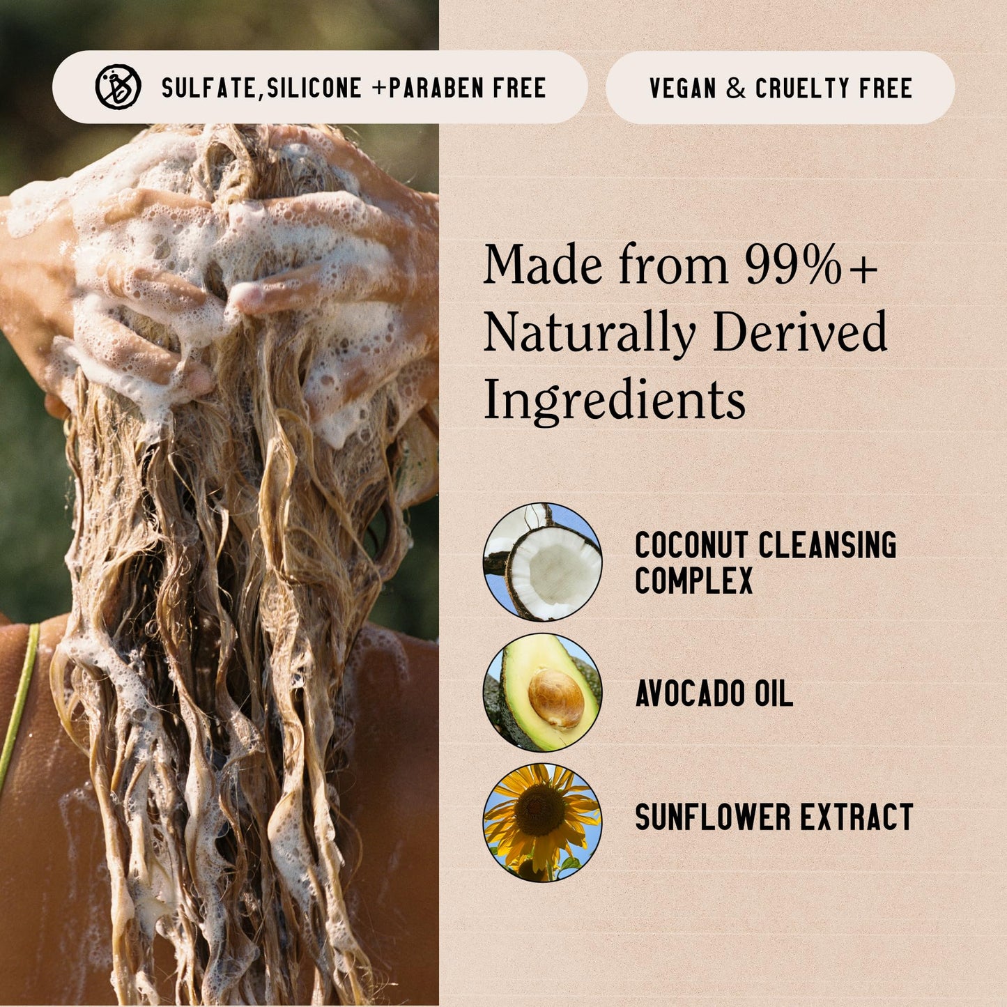 California Naturals Coconut Shampoo & Conditioner Set, 20 Fl Oz (Pack of 2) | Natural, Vegan, Sulfate, Paraben & Silicone Free | All Hair Types