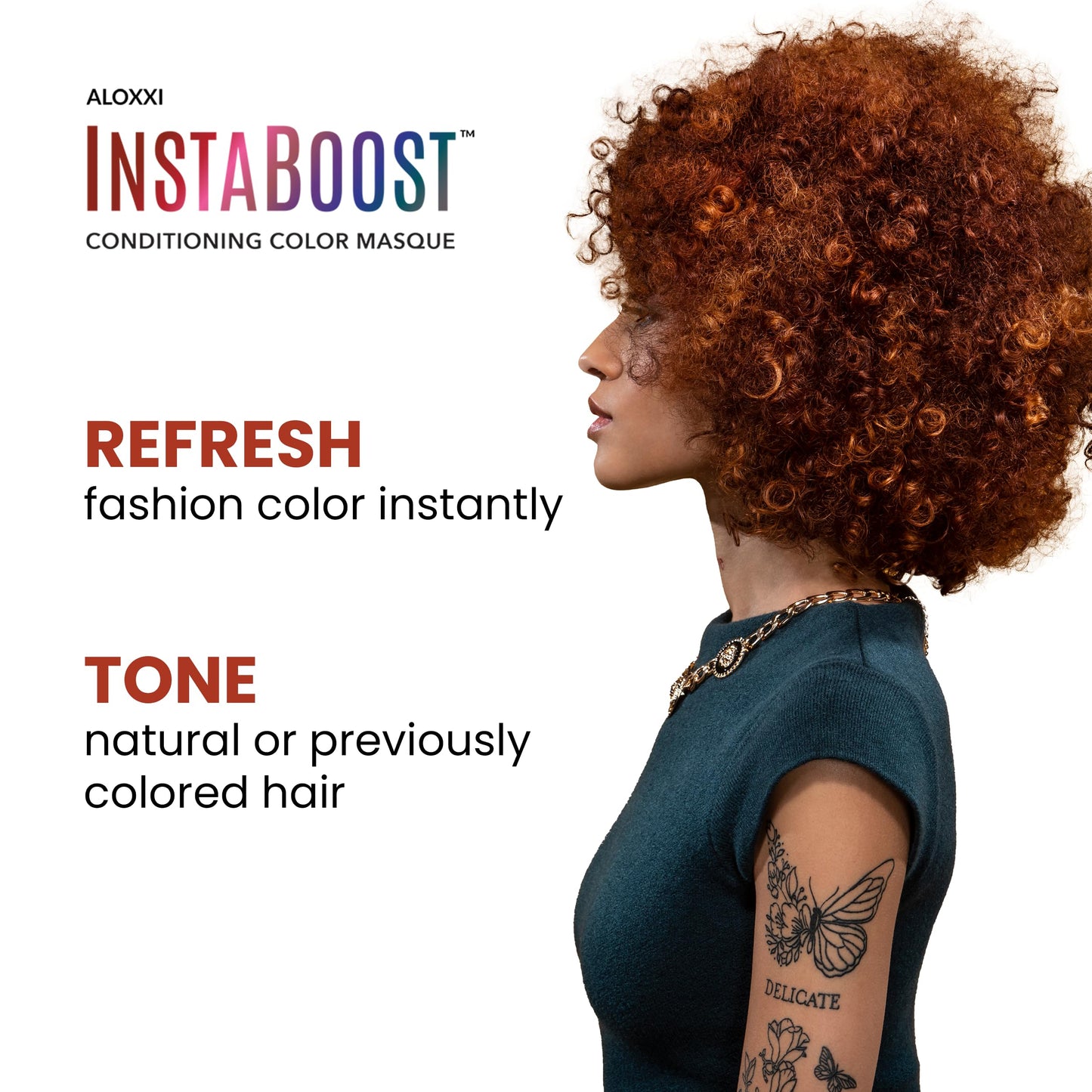 ALOXXI InstaBoost Conditioning Color Mask in Copper Cabana, Deposits Copper Color and Deeply Conditions Hair, 6.8 Fl Oz