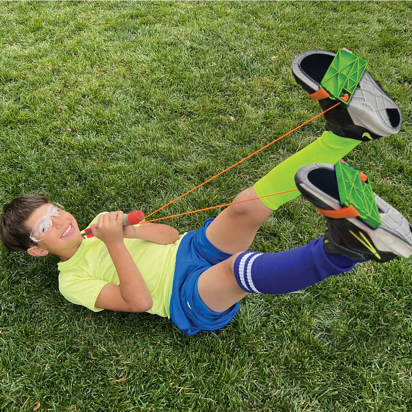 Funwares Launch Rocket for Kids, Soars and Whistles 250 FT, 2 Whistling Foam Rockets, 100% Kid Powered Fun Kids Outdoor Toy, Boys and Girls Age 8+