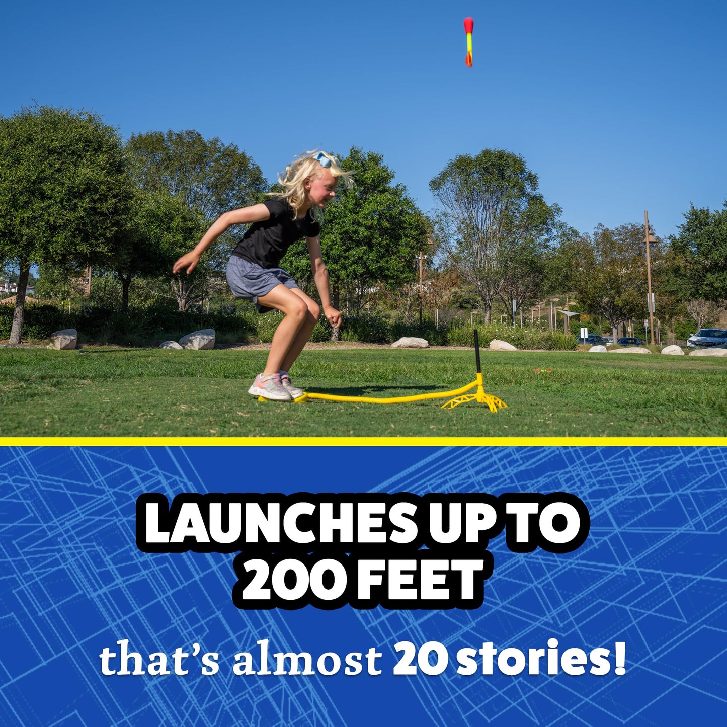 Stomp Rocket Ultra Rocket Refills, 6 Rockets - Replacement Foam-Tipped Rockets for Kids - Fun Backyard & Outdoor Kids Toys Gifts for Boys & Girls