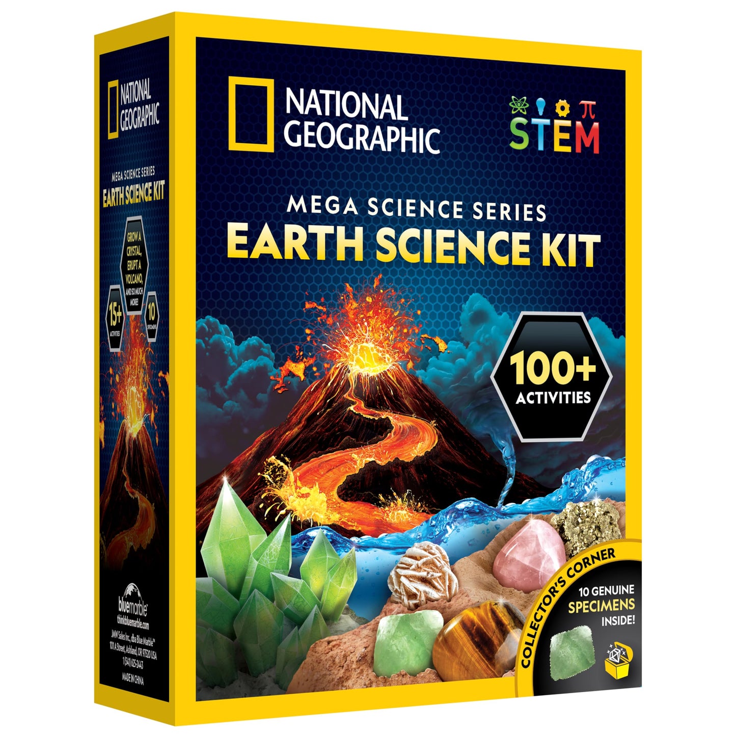 National Geographic STEM Science Kit - 15+ Experiments, Crystal Growing, Volcano Kit, Dig Kits & Gemstones for Kids - Amazon Exclusive