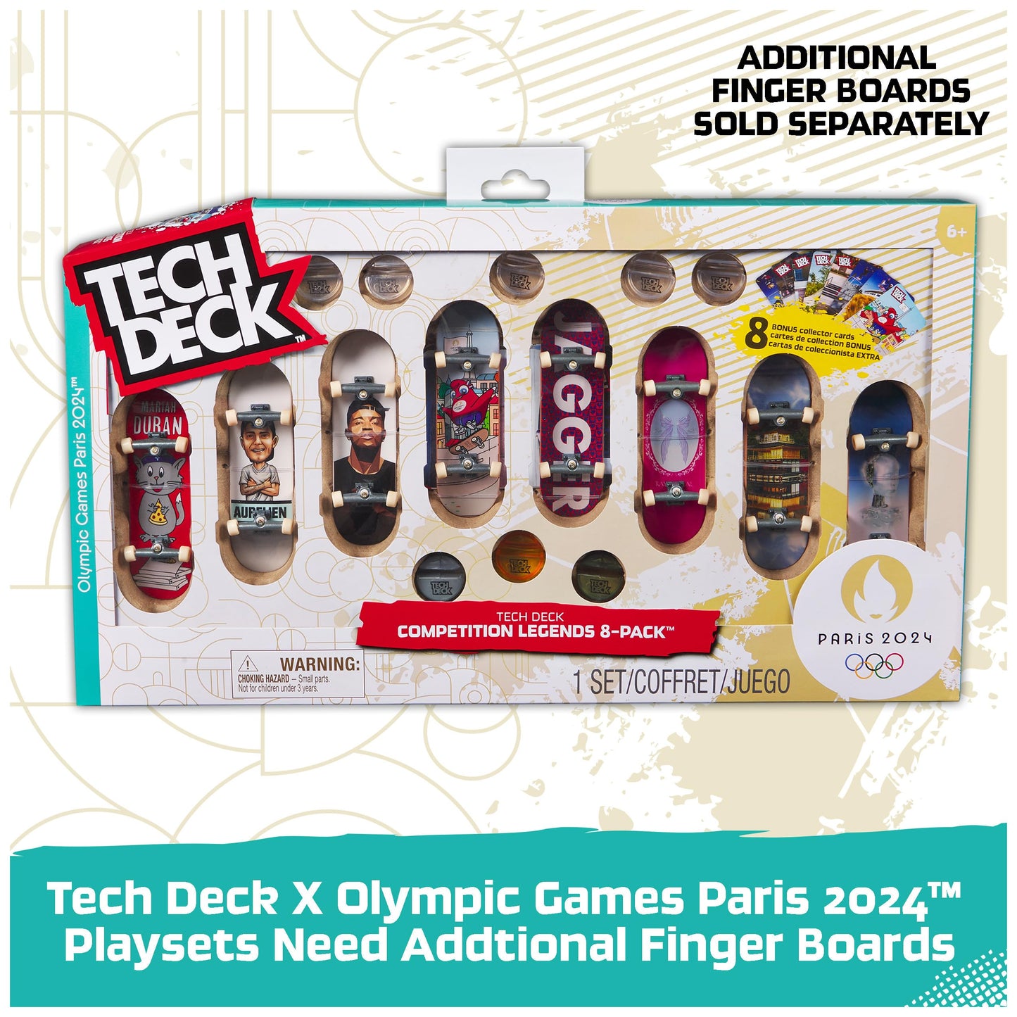 Tech Deck, Sky Brown’s Olympic Games Paris 2024 Ramp, Customizable X-Connect Park Creator Playset & Exclusive Fingerboard, Kids Toy for Ages 6 and up