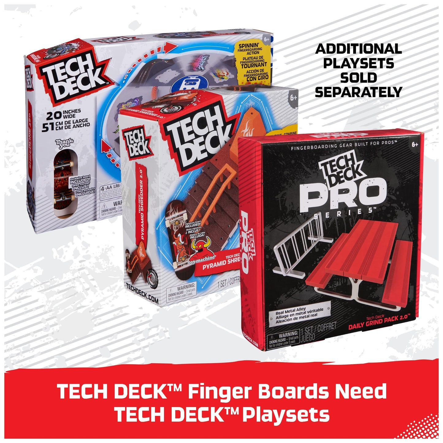 TECH DECK, Spongebob Sk8shop Fingerboard Bonus Pack, Collectible and Customizable Mini Skateboards, Kids Toys for Ages 6 and up