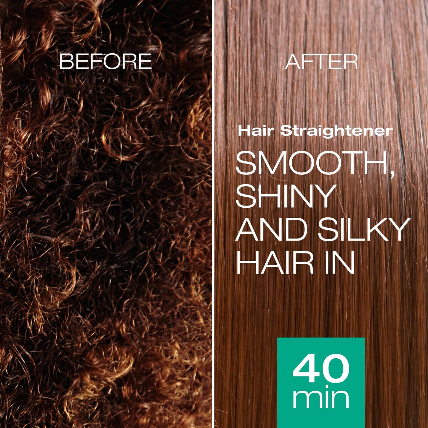 NK Hair Straightening Treatment with Keratin - 2-Step Nourishing, Reconstructing and Smoothing Formula for All Hair Types, 60ml (4oz)