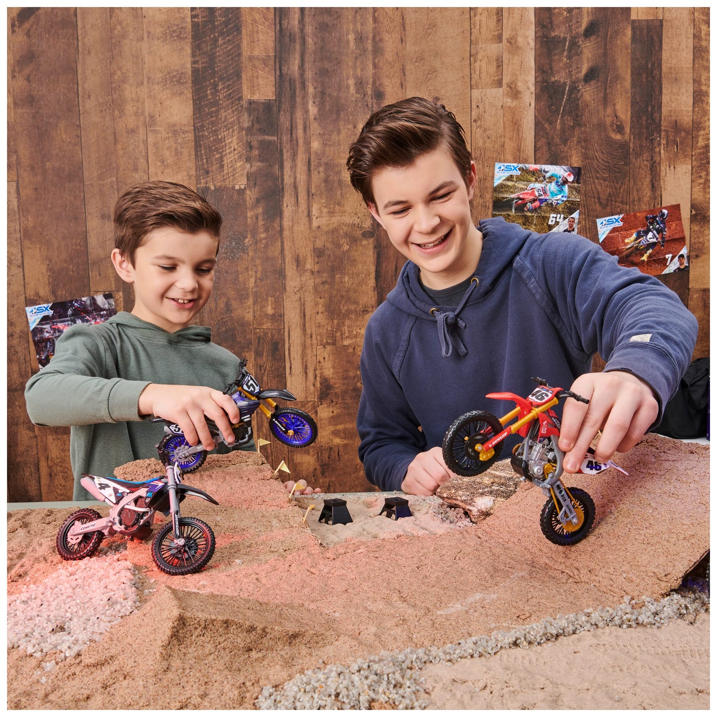 Supercross, Authentic Justin Cooper 1:10 Scale Collector Die-Cast Toy Motorcycle Replica with Display Stand, For Collectors and Kids Age 5 and Up