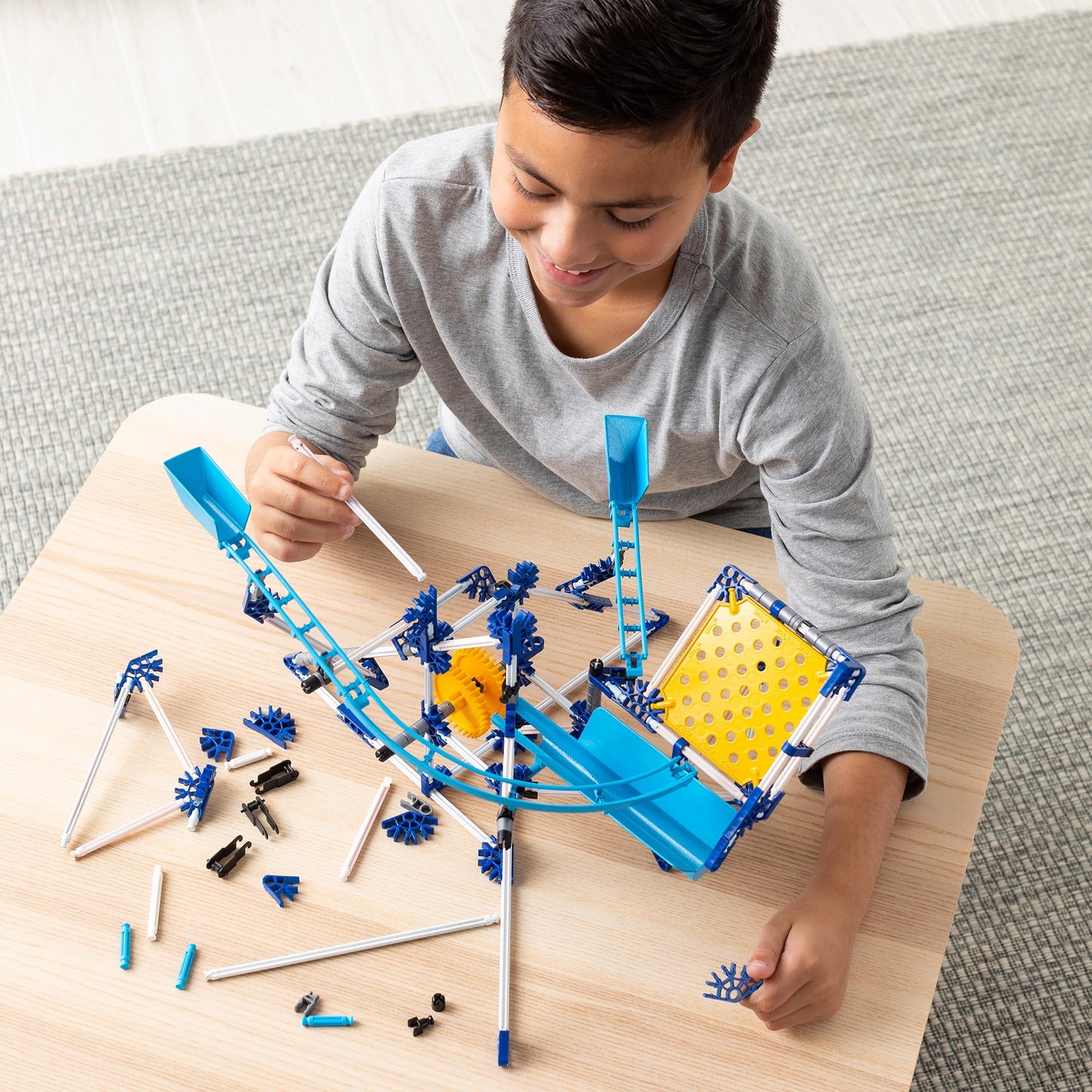 K'NEX - Marble Coaster Run with Motor‚ 504 Pieces, STEM Building, Kid Construction Set‚ Ages 8+