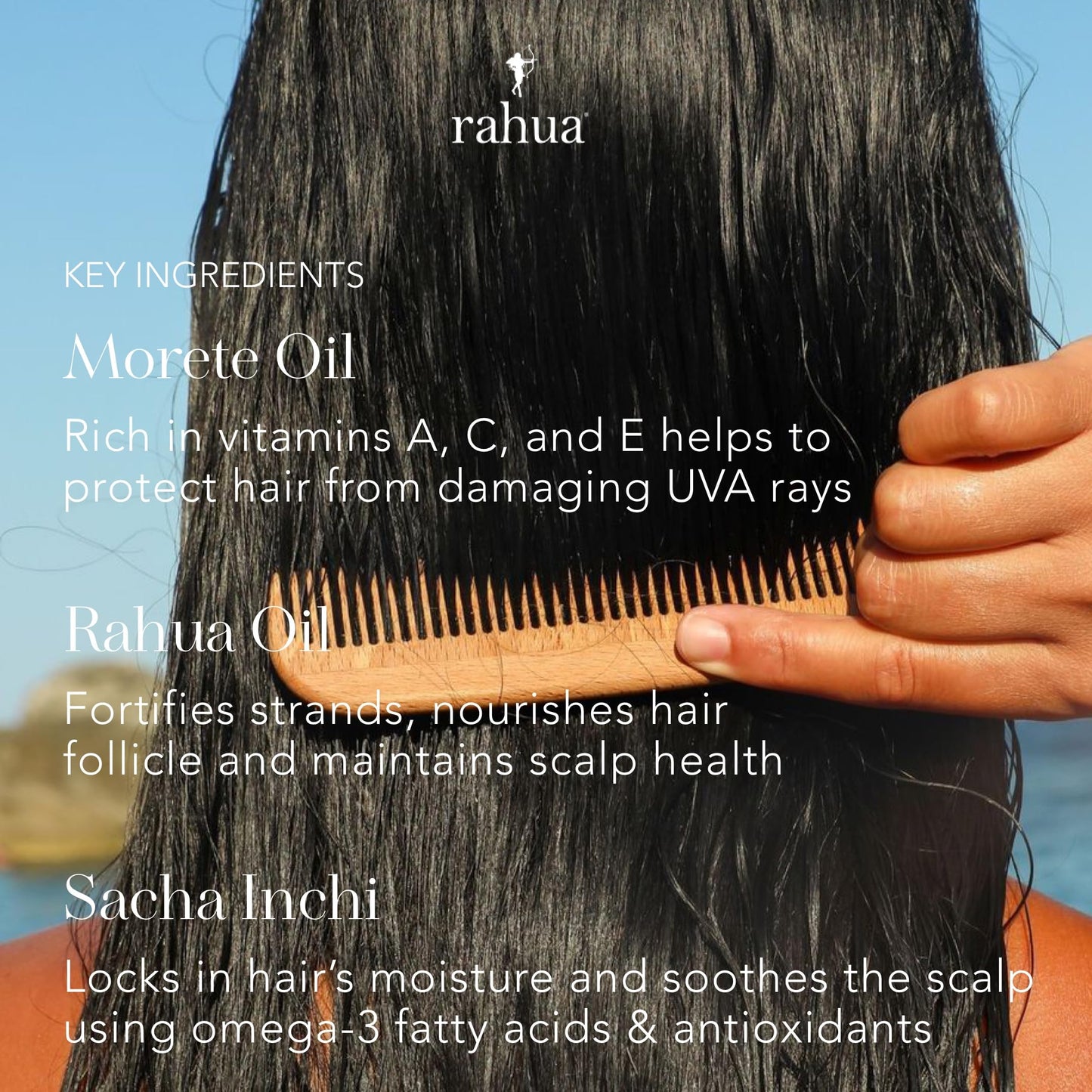 Rahua Hydration Detangler Spray + UV Barrier | Vegan Leave-In Conditioner for Shine, Damage Protection, Frizz & Humidity Control | 6.5 Fl Oz