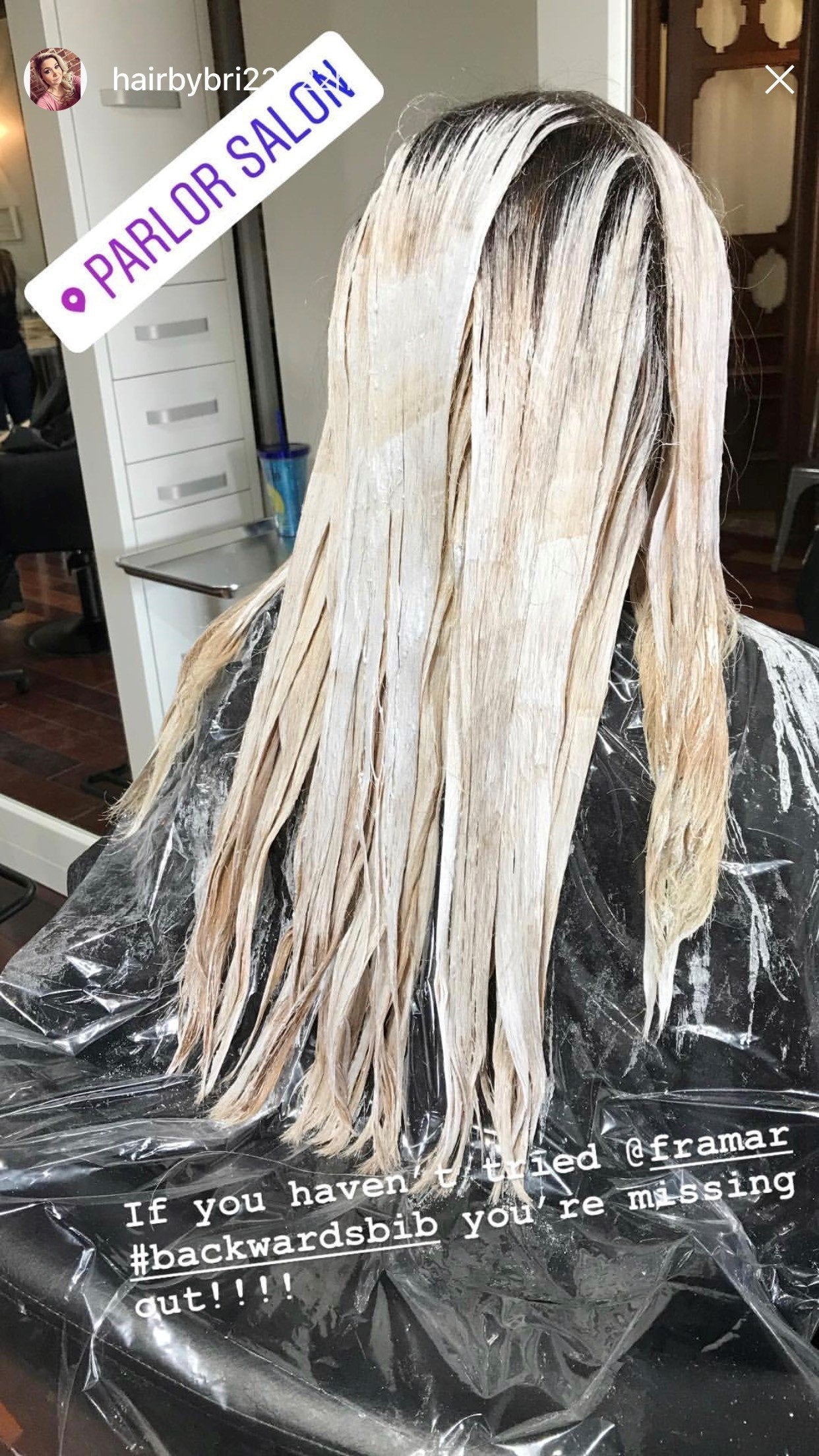 FRAMAR Backwards Bib Disposable Hair Cutting Capes Salon, Protects Clients, Disposable Salon Capes & Chair, Hair Dye Cape, Barber Cape – 50 bibs