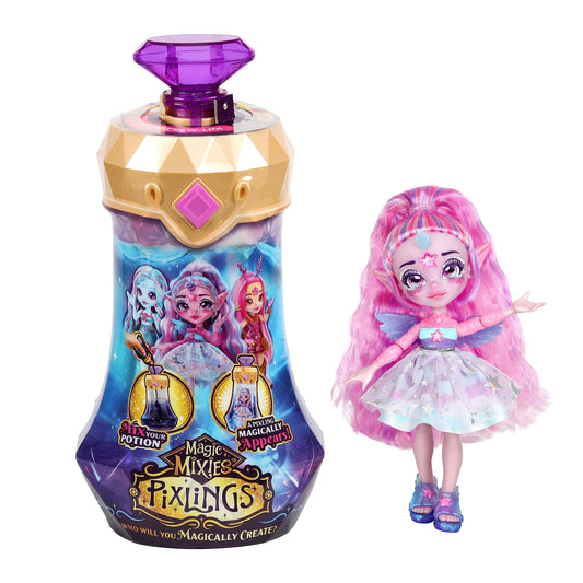Magic Mixies Unia The Unicorn Pixling - Reveal 6.5" Doll from Potion Bottle