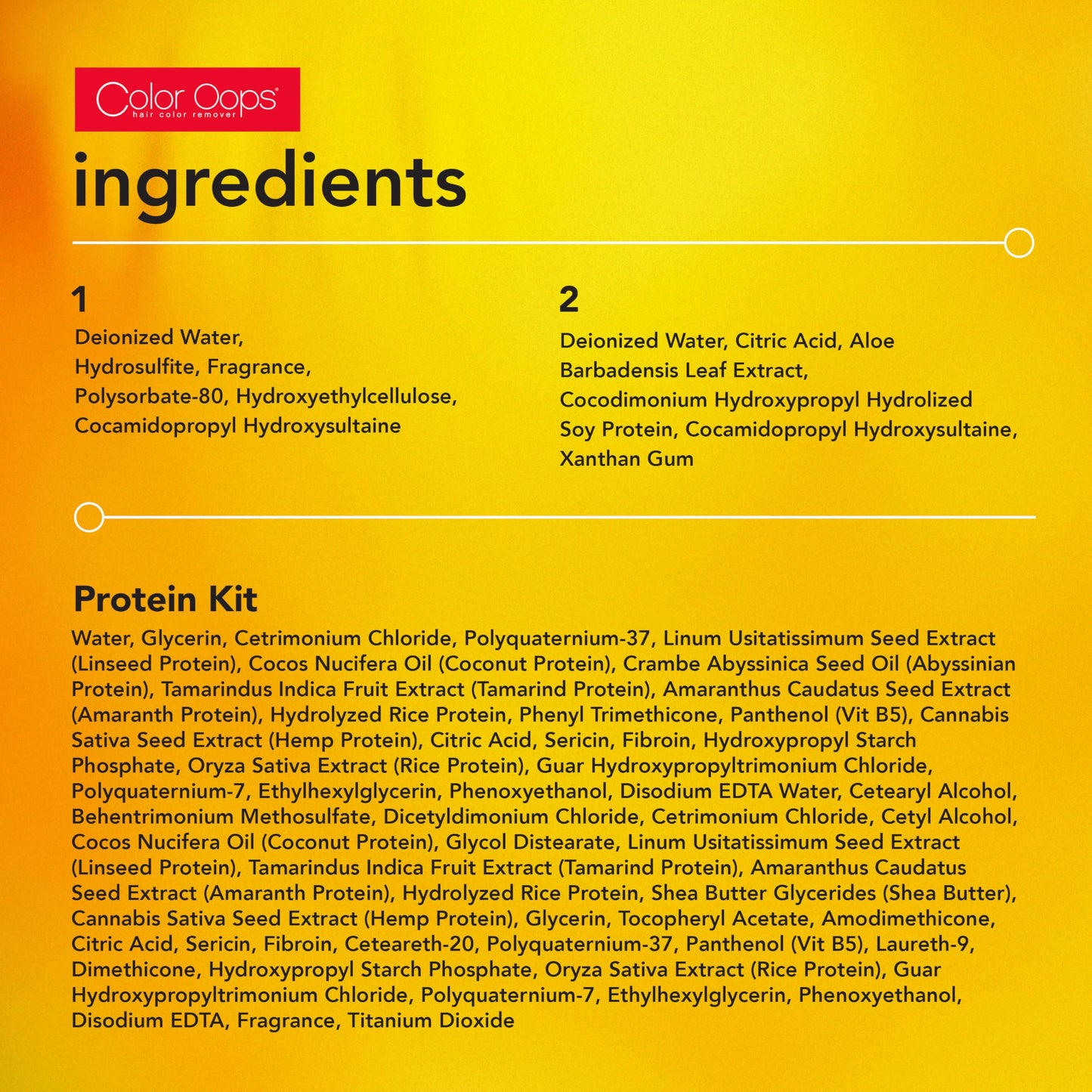 Color Oops Extra Conditioning Hair Color Remover & Protein Kit Bundle | Removes Permanent & Semi-Permanent Dye in 20 Mins | Protects & Repairs Hair