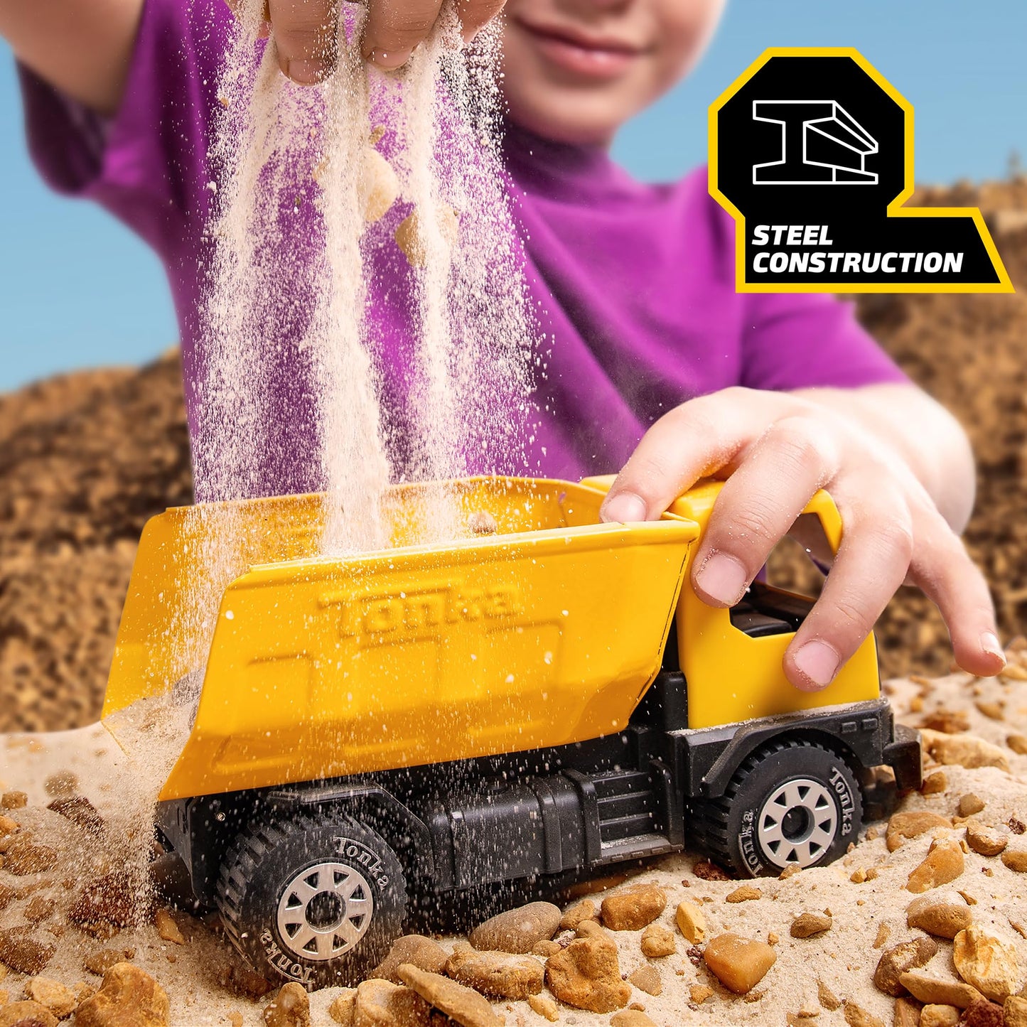 Tonka - Steel Classics Giga Series - Dump Truck & Bulldozer, 2-Pack