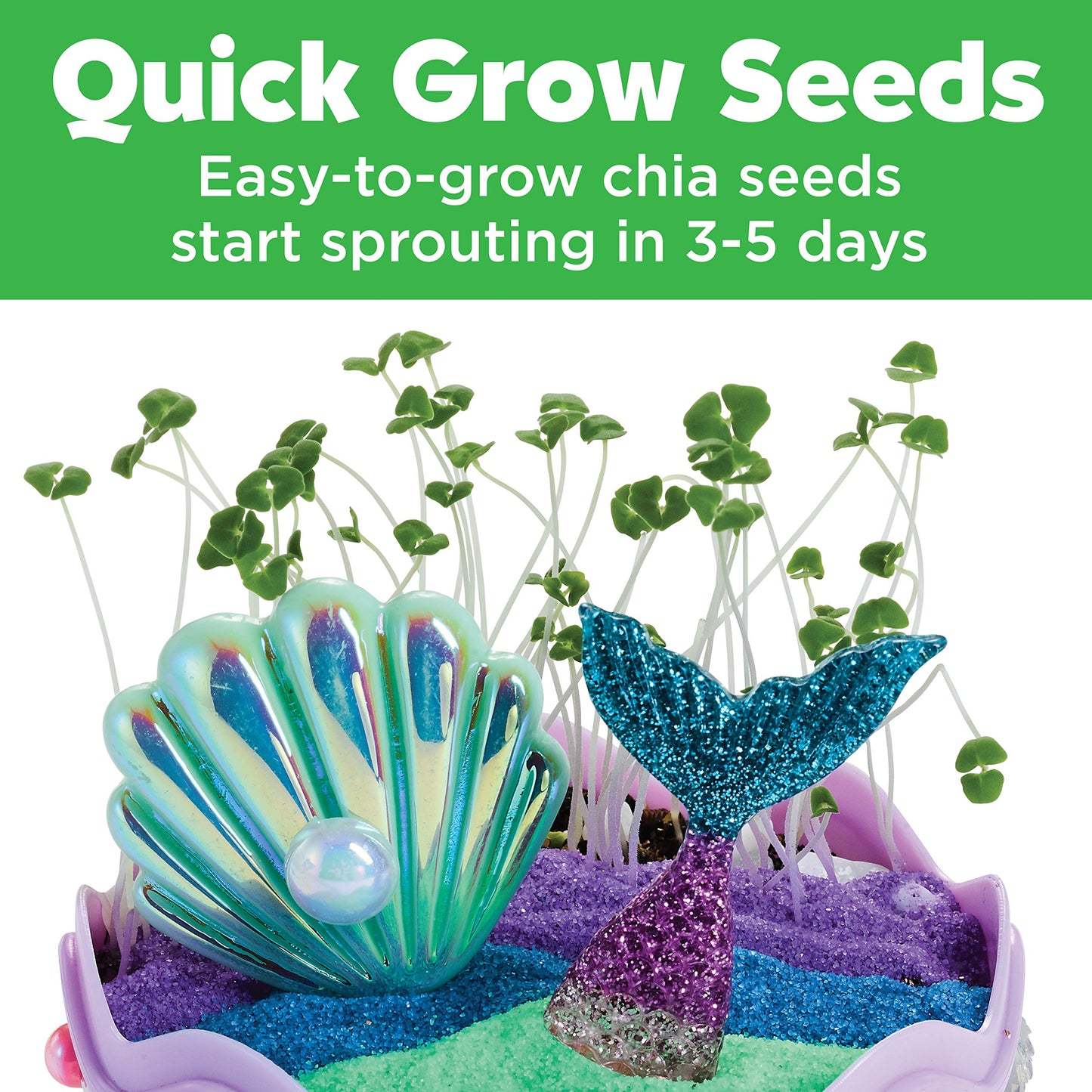 Creativity for Kids Mini Garden: Mermaid Terrarium Kit - Mermaid Gifts for Girls, Crafts and Toys, Stocking Stuffers for Kids (Ages 6+)