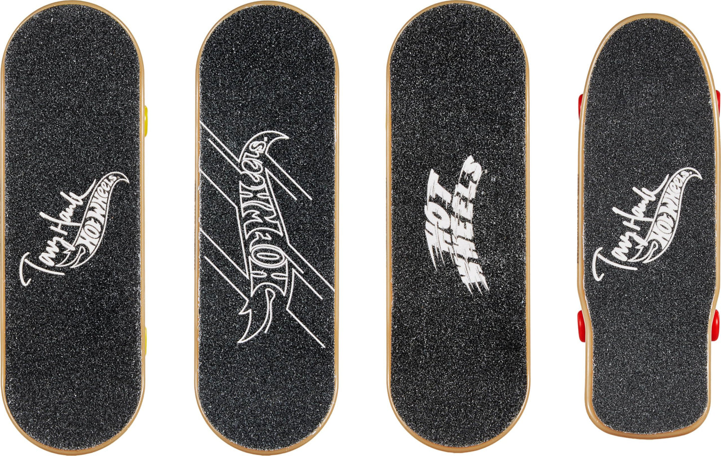 Hot Wheels Skate Tony Hawk Fingerboard & Removable Skate Shoes Multipack, 4 Boards, 2 Pairs of Shoes, 1 Exclusive Set (Styles May Vary)
