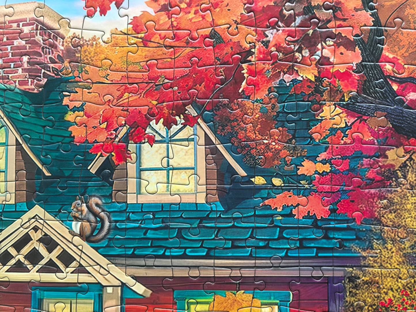 300 Piece Puzzles for Adults Large Piece - Fall Puzzle - Autumn Pumpkin Harvest