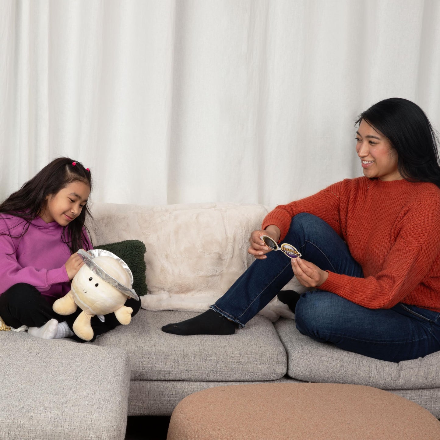 Celestial Buddies Saturn Plush | 10" Soft Stuffed Planet Toy with Fun Facts Tag | STEM Learning Space Gift for Kids & Classrooms