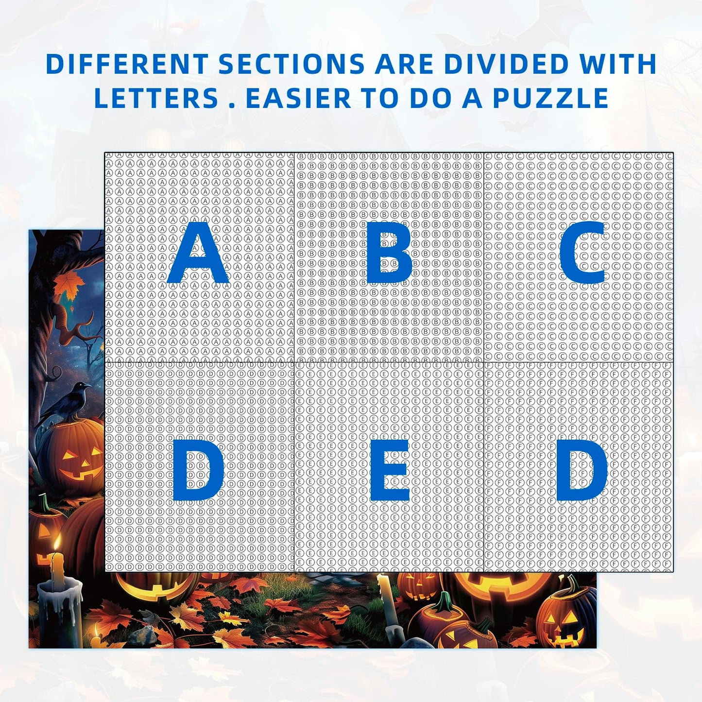 Nattork Jigsaw Puzzle 1000 Pieces for Adults, Halloween Haunted House,Challenging Adult Puzzles for Halloween Decor & Gift