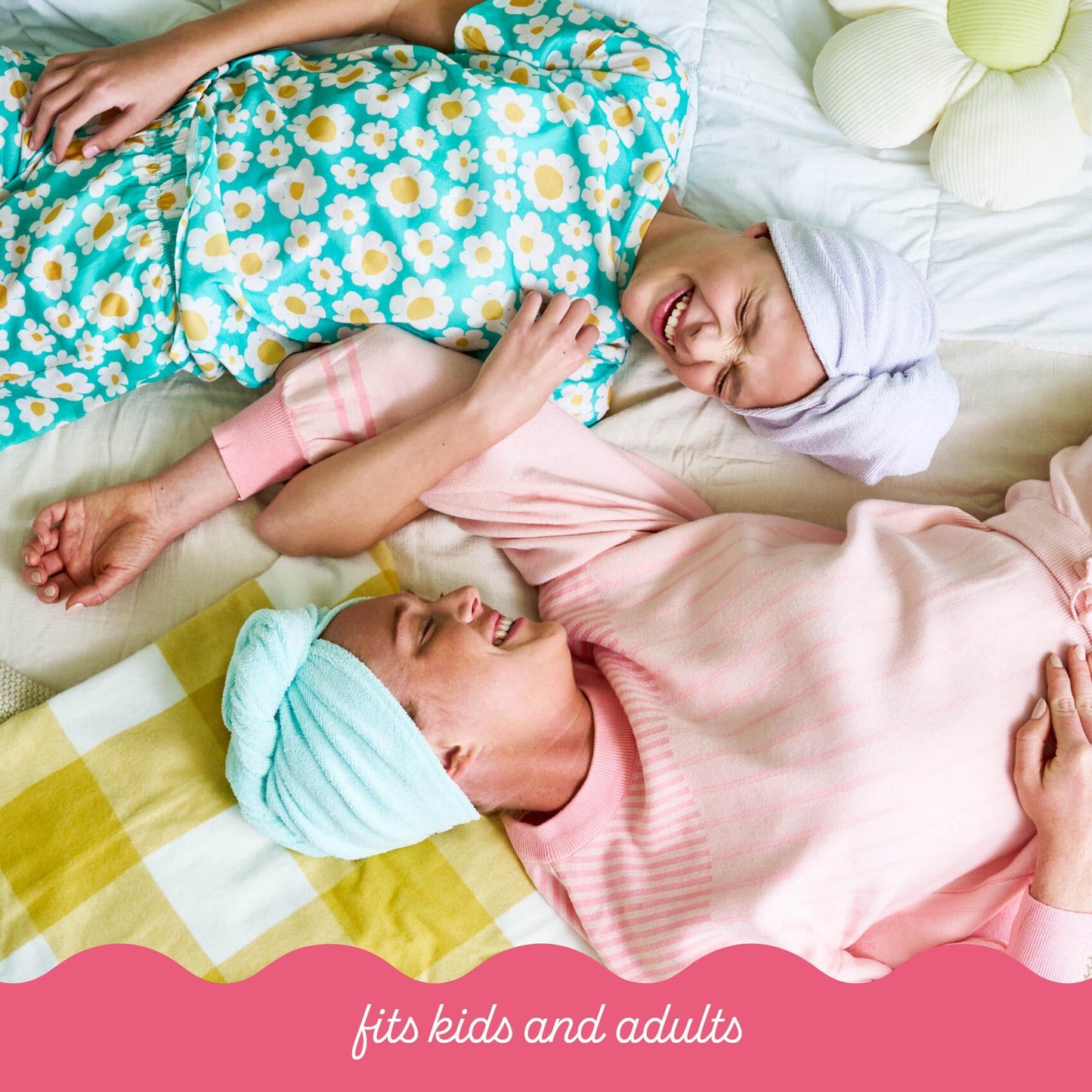 Turbie Twist Microfiber Hair Towel 2-Pack – Quick Dry Hair Wrap for Straight, Wavy & Curly Hair – Travel & Gift Set, Dark & Light Pink