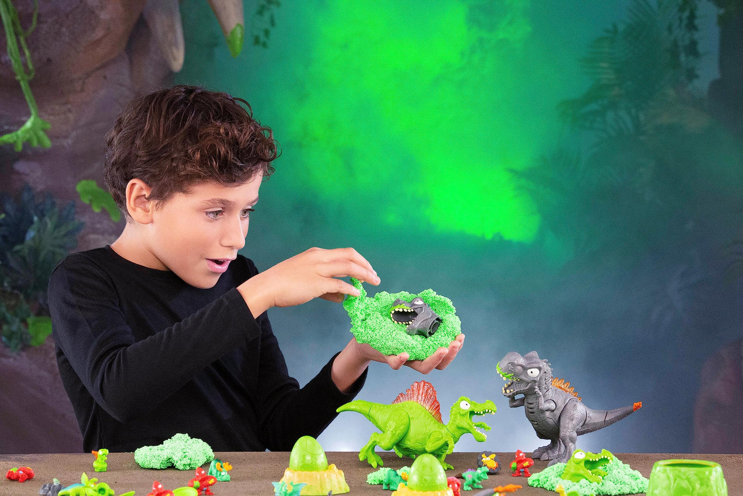 Smashers Mega Jurassic Light Up Dino Egg T-Rex by ZURU – Collectible Egg with 25+ Surprises, Volcano Slime, Fossil & Dinosaur Toys