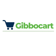 Gibbocart logo with a shopping cart icon on a white background